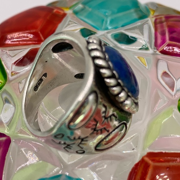 Carolyn Pollack Silver and Blue Ring - Picture 4 of 9